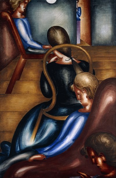 Grande grupo sedentário 1; Grande grupo de assentos 1 de Oskar Schlemmer