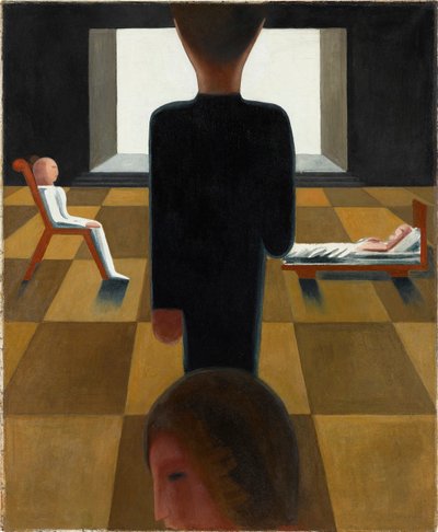 Sala de descanso, 1925. de Oskar Schlemmer