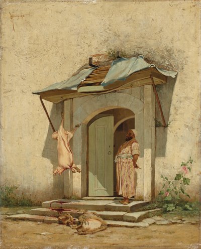 Um açougueiro otomano, 1878 de Osman Hamdi Bey