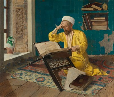 Meditando sobre o Alcorão de Osman Hamdi Bey