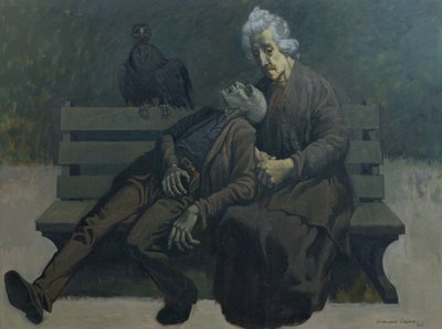 Um banco em Paris, 1960 de Osmund Caine