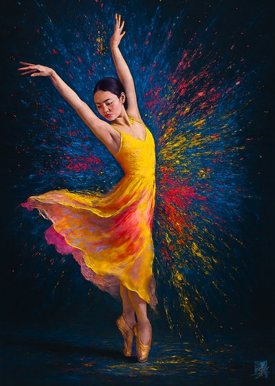 Bailarina colorida de Osvaldo Russo