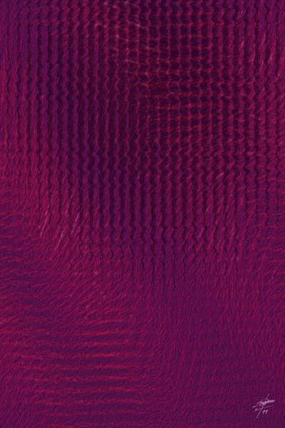 Ondas em tecido roxo escuro de Osvaldo Russo