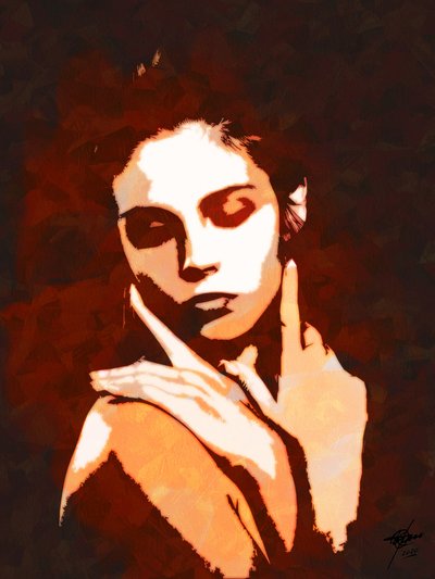 Mulher Laranja Melancólica de Osvaldo Russo