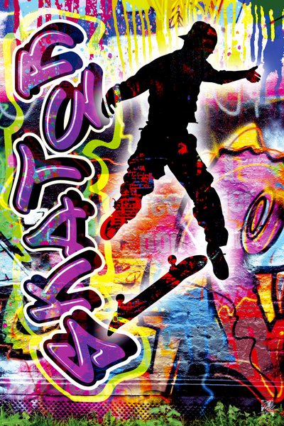 Graffiti de skaters urbanos de Osvaldo Russo