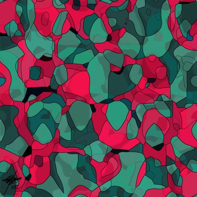 Organismos abstratos vibrantes de Osvaldo Russo