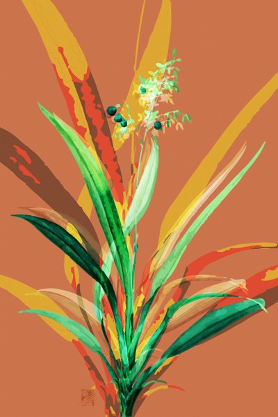 Planta abstrata vibrante de Osvaldo Russo