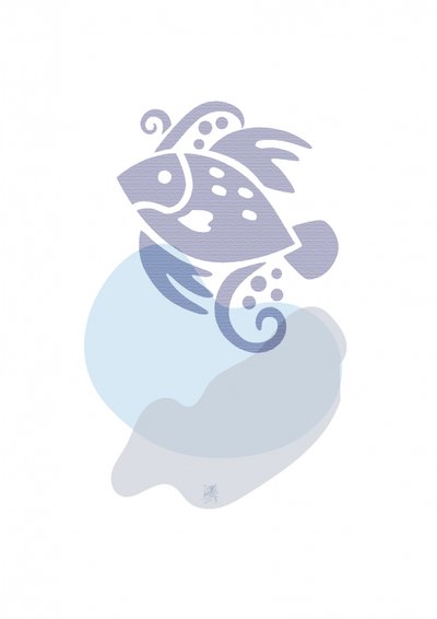 Peixe azul caprichoso de Osvaldo Russo
