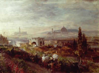 Vista de Florença de Oswald Achenbach