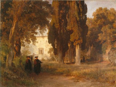Jardim do Mosteiro, depois de 1857 de Oswald Achenbach
