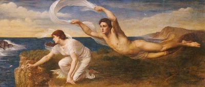 Boreas e Orithyia, c.1879 (óleo sobre tela) de Oswald von Glehn