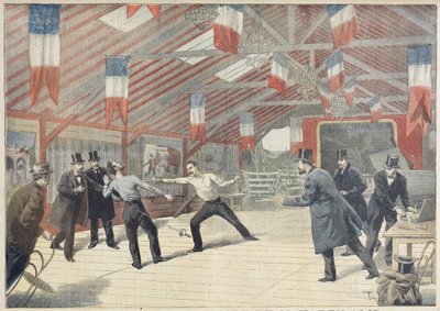 Um duelo trágico: A morte de Monsieur Harry Alis, de &39;Le Petit Journal&39;, 17 de março de 1895 de Oswaldo Tofani