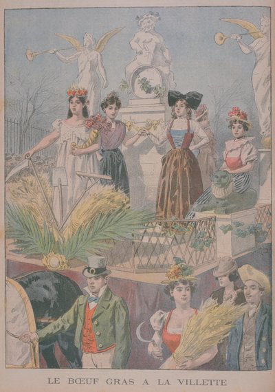 Festas do boi gordo, Villette, Paris, 1900 de Oswaldo Tofani