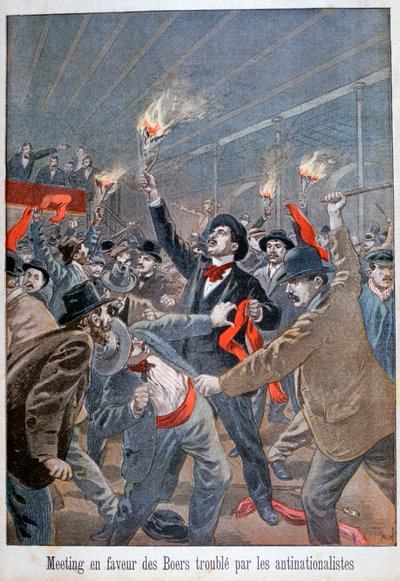 Reunião em favor dos bôeres perturbados pelos anti-nacionalistas, 1900 de Oswaldo Tofani