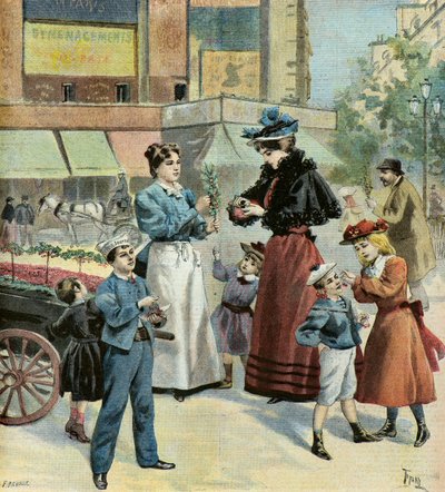 Paris na primavera, 1895 (Ilustração) de Oswaldo Tofani