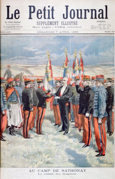 Apresentação das cores, Sathonay-Camp, 1895 de Oswaldo Tofani