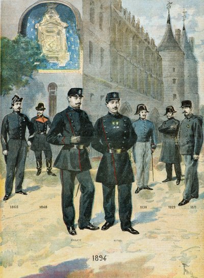 Os diferentes trajes da polícia francesa de Oswaldo Tofani