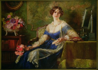 Uma Beleza Jovem (óleo sobre tela) de Otolia Kraszewska