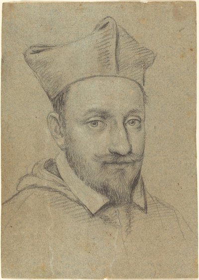 Retrato de um Cardeal (Alessandro Peretti Montalto?) de Ottavio Leoni