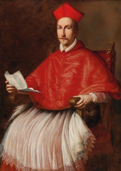Retrato do Cardeal Francesco Barberini 1597-1679, ca 1624. de Ottavio Maria Leoni