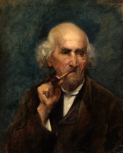 Velho com cachimbo. de Ottilie Wilhelmine Roederstein