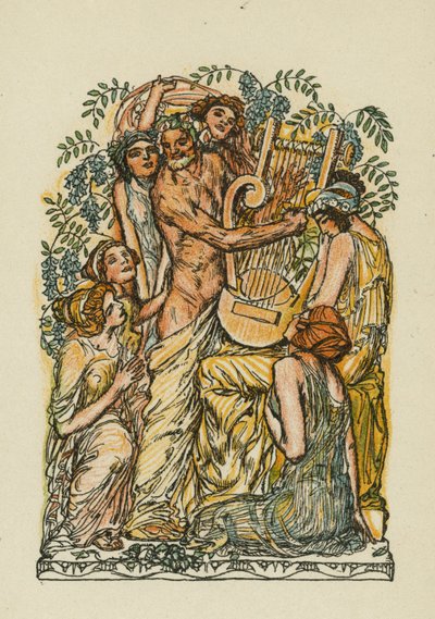 Canções de Anacreonte (litografia a cores) de Otto Friedrich