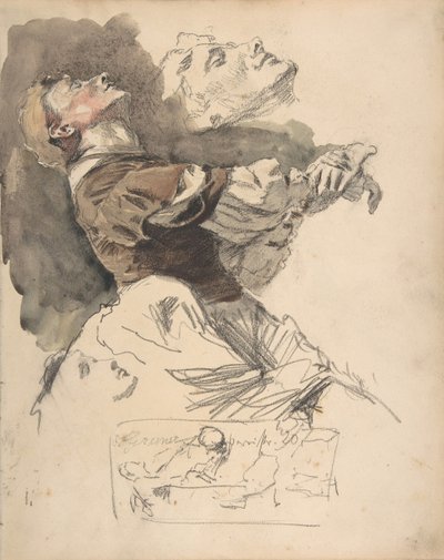 Estudo de uma bailarina, final do século XIX e início do século XX. de Otto Greiner