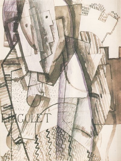 Figura em frente às paredes, 1916 de Otto Gutfreund