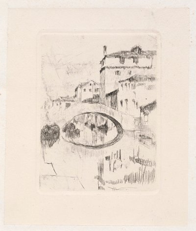 Ponte no luar, final do século XIX-início do século XX. de Otto H. Bacher