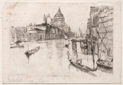 Entrada para o Grande Canal, 1880. de Otto H. Bacher
