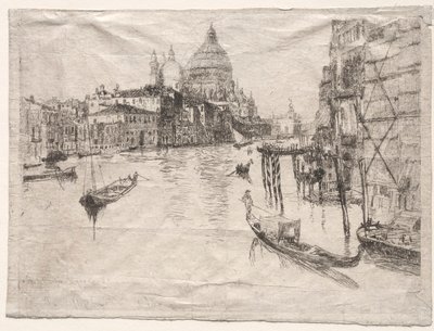 Entrada para o Grande Canal, Veneza, 1880. de Otto H. Bacher