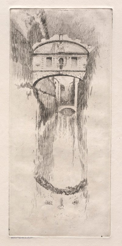 Litografias de Veneza: Ponte dos Suspiros, século XIX. de Otto H. Bacher