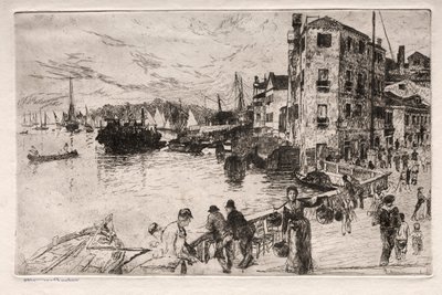 Gravuras de Veneza: Castello Quarters, Riva, século XIX. de Otto H. Bacher