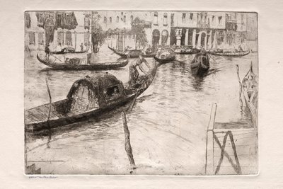 Gravuras de Veneza: Traghetto San Felice de Otto H. Bacher