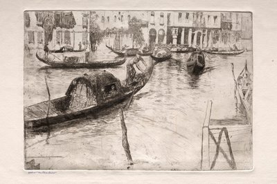 Gravuras de Veneza: San Felice Ferry, século XIX. de Otto H. Bacher
