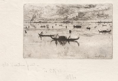 Olhando para a Saudação, Veneza, 1880. de Otto H. Bacher