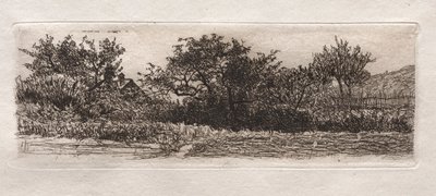Telhados e árvores, 1879. de Otto H. Bacher