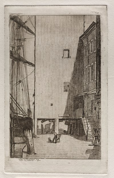 Navio e elevador, 1878. de Otto H. Bacher