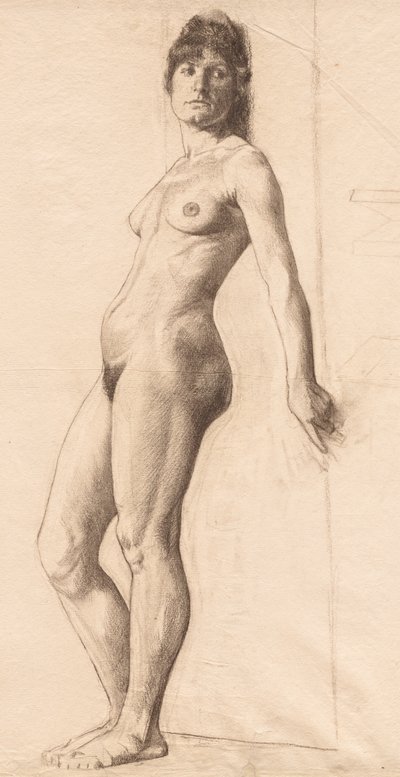 Modelo nu de pé. de Otto H. Bacher
