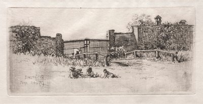 O Portão, Lustheim, 1879. de Otto H. Bacher