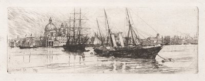 Dois barcos, Veneza, 1880. de Otto H. Bacher
