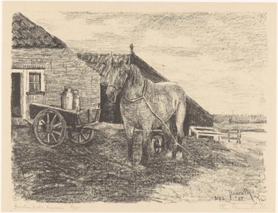 Égua Ameland (título original no objeto) de Otto Hanrath (signed by artist)