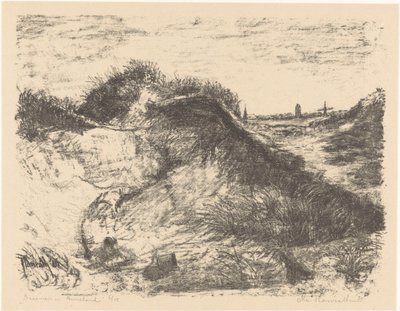Duinen in Ameland (título original sobre o objecto) de Otto Hanrath (signed by artist)