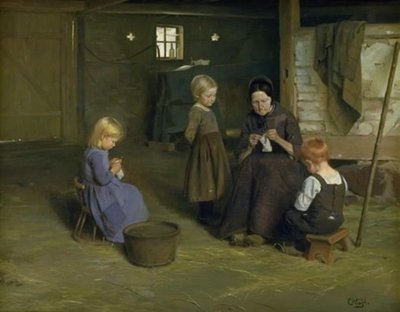 Uma lição de tricô de Otto Haslund