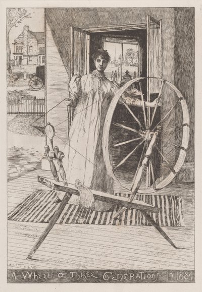 At the Spinning Wheel de Otto Henry Bacher