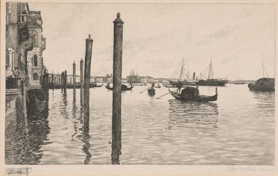 Grande Canal, Veneza de Otto Henry Bacher