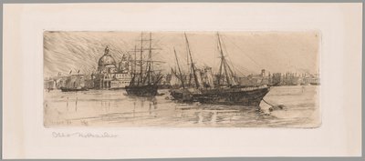 Dois barcos, Veneza de Otto Henry Bacher