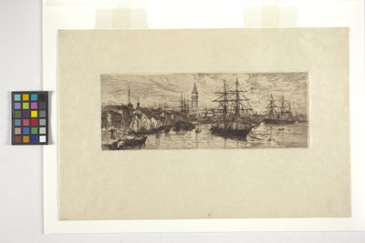 Veneza, transporte marítimo e Palazzo Ducale de Otto Henry Bacher
