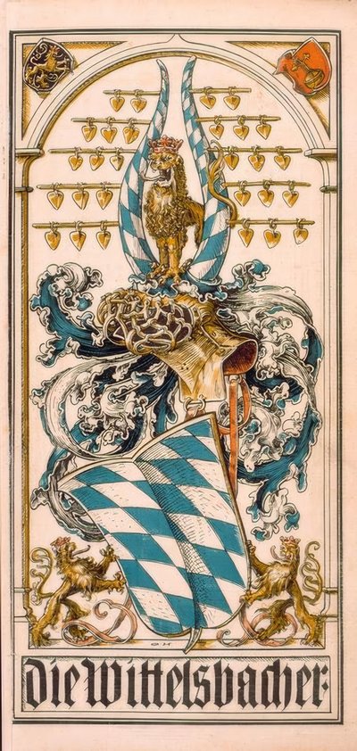 Os ancestrais brasões de armas das casas principescas alemãs: Os Wittelsbachers de Otto Hupp