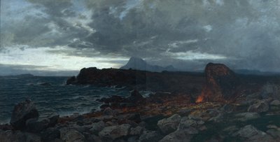 Noite de outono na costa, Kinn de Otto Ludvig Sinding